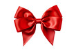 © samratsarkar91 - A large red ribbon bow isolated on pure white and transparent background