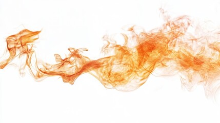 Poster - Fire flames isolated on white background
