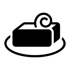 Wall Mural - butter solid icon