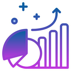 Poster - illustration of a icon graph