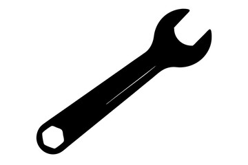 wrench silhouette wrench icon, wrench illustration