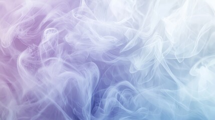 Wall Mural - White smoke is swirling on a gradient background, creating mysterious and interesting shapes. The image is perfect for projects related to mystery, fantasy, and the ethereal