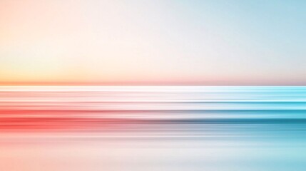 Poster - A softly blurred, grainy gradient artwork transitioning from cool blues to warm reds, creating a serene, calming effect,