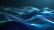 © Tackey - Stunning abstract wave pattern with vibrant blue tones and smooth textures, evoking a sense of calm and depth. Product presentation background.