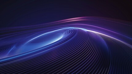 Wall Mural - Vibrant abstract background featuring flowing lines in blue and purple tones, creating a dynamic and modern visual effect. Product presentation background.