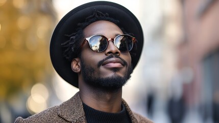 Stylish Man in Trendy Sunglasses, Fashion and Lifestyle Concept Generative AI