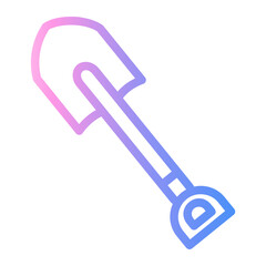 Wall Mural - shovel Line Gradient Icon