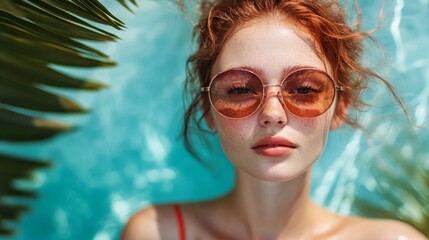 summer portrait of woman in swimwear