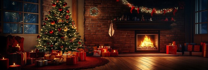 christmas house background