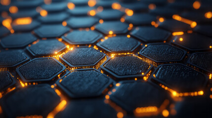 Aufkleber - A clean and modern background with a honeycomb pattern,