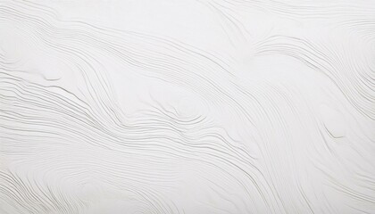 Wall Mural - Subtle abstract texture on a white surface featuring organic flowing lines, creating a minimalist and calming visual effect.