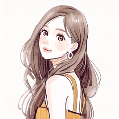 女性・女の子のイラスト素材