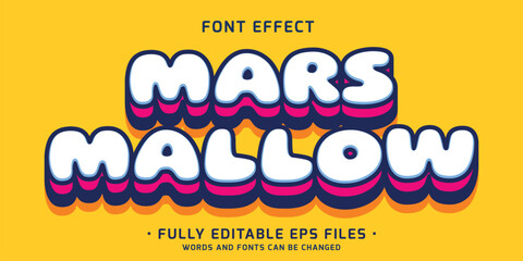 Wall Mural - bold and vibrant color text effect for food and drink logo