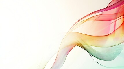 Wall Mural - Abstract colorful wave background.