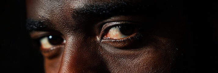 Poster - A close-up of a person's eyes, highlighting detail and expression.