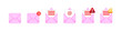 © Jer - 3D Pink Envelope Icon Set: Open and Close Envelopes with Bell, Check Mark, and Exclamation Mark for Email Notifications and Send Messages. Vector.