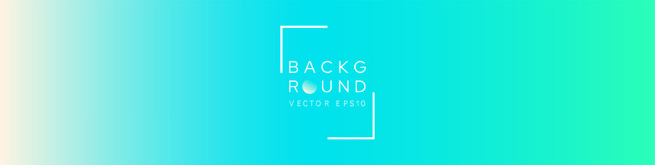 Wall Mural - soft cyan, light yellow sand color and greenish gradient background banner vector design