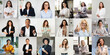© Prostock-studio - A lively collection of professional women showcases a variety of activities in a contemporary office environment. Each woman portrays confidence through gestures such as smiling, using laptops