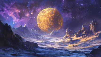 Poster - Alien Planet Landscape.