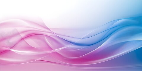 Canvas Print - Abstract Pink And Blue Wavy Lines Background