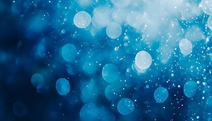 Poster - Abstract Blue Bokeh Background