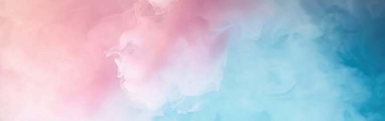 Aufkleber - A colorful smokey background with pink, blue and white colors