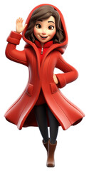 Poster - PNG Coat cartoon winter toy.