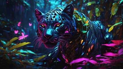 illustration of a beautiful tiger