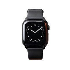 black smart watch transparent background png cut out file clipping path no background