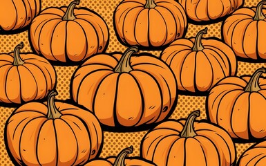 background of pumpkins