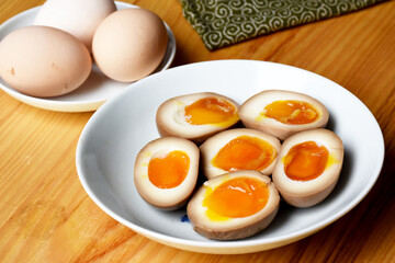 Known as Ajitsuke Tamago (Ajitama) or Nitamago in Japan, Ramen Eggs are delicious as a ramen topping.