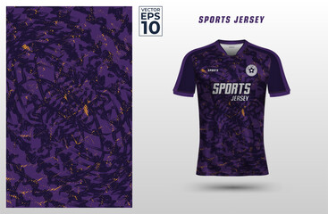 t-shirt sport jersey design template with grunge halftone pattern background. sport uniform in front