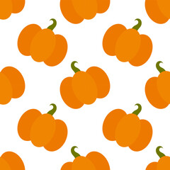 Wall Mural - pumpkins autumn surface seamless pattern. vector illustration.