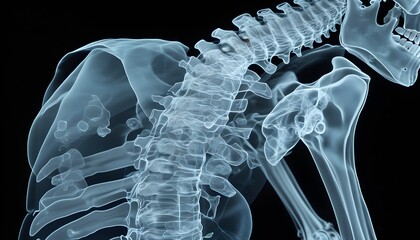 X-ray Examination of Spine and Pelvis for Medical Analysis and Diagnostic Insight