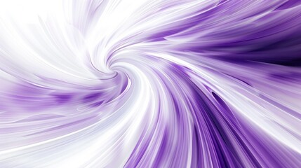 Poster - Dynamic purple and white abstract wave lines on a white background. Digital artwork for modern design and print. Background image of swirling purple watercolor texture with white background. AIG51.