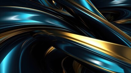 Abstract yellow blue wave flowing express the energetic ripple. Seamless texture of vividness curve swirling convey sense of harmony and wonderful scene perfect for effect and graphic design. AIG51.