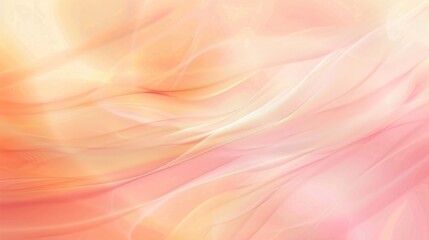 Leinwandbilder - A pink and orange background with a wavy line