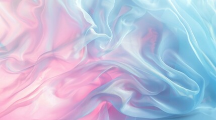 Poster - A blue and pink fabric with a flowy texture
