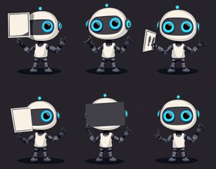 Poster - Robotic technology illustration isolated. Animated Stock. Web Design. Science and Technology. Robotic Technology.