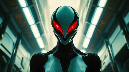 Poster - Bringing together creativity, technology, and artistry in a futuristic robot.
