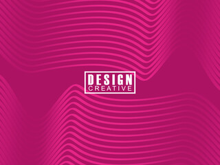 Wall Mural - Abstract pink background with wavy lines. Modern vector illustration. premium pink gradient lines background design.