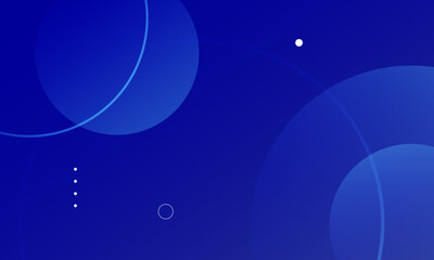 Poster - Abstract blue background with circles. Eps10 vector