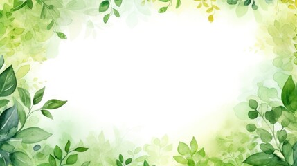 Wall Mural - Spring leaves copy space background