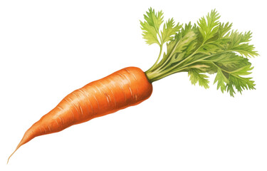 Poster - PNG Vintage Carrot carrot vegetable.