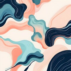 Wall Mural - Abstract Colorful Swirls