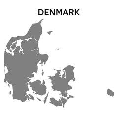 denmark  map. Abstract design, vector illustration. 