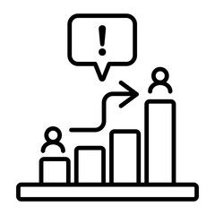 Poster - Customer problems icon designed in line style 