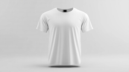 blank white t shirt for design presentation mockup or print advertising isolated white background.