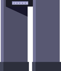 Poster - Metal detector gate scanning for safety and security purposes