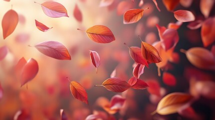 Wall Mural - Autumn Leaves Loops